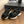 CC Toe Sandals Black Canvas Mix Leather 299541