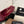 CC 26FW Slingback 7.5cm Red Black Suede Patent Leather 676119