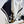 CC Scarf 90x90 White Black Silk Twill 204019