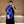 BBR Double-Sided Scarf 182CM Blue White Cashmere 293321