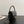 CC Mini Flap Bag with Top Handle Black Crocodile Embossed Calfskin