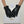 GLOVES ATTACHED BOW IN BLACK LAMBSKIN 992746