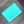 MINI SOFT TRUNK 18 IN TURQUOISE BLUE TAURILLON