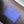 STEAMER 18 IN SAPPHIRE BLUE MONOGRAM EMBOSSED TAURILLON