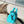 KEEPALL BANDOULIÈRE 25 IN TURQUOISE BLUE MONOGRAM EMBOSSED CALFSKIN