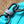 KEEPALL BANDOULIÈRE 25 IN TURQUOISE BLUE MONOGRAM EMBOSSED CALFSKIN