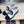 CC COMBAT OXFORD SHOES IN WHITE WRINKLED CALFSKIN AND BLACK GROSGRAIN WITH FAUX PEARL