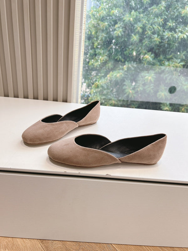 SL GEMMA BALLET FLAT TAN SUEDE