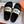 EXTRA SANDAL IN GOLD MIX BLACK CALFSKIN