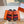 EXTRA SANDAL IN CHERRY RED MIX FIRE ORANGE CALFSKIN