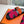 HM 25 Chypre Sandal Orange Red Suede Calfskin Silver H