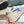 RUNNING SOLE SNEAKERS IN WHITE MESH, BEIGE SUEDE AND CALFSKIN WITH BLUE STAR