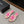 cc sandal flower white canvas pink calfskin