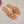 VLOGO CUT-OUT BRONZE BROWN CALFSKIN SLIDE SANDAL
