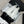 CC 25p Ballet Flat White Cotton Mesh Fabric Grosgrain