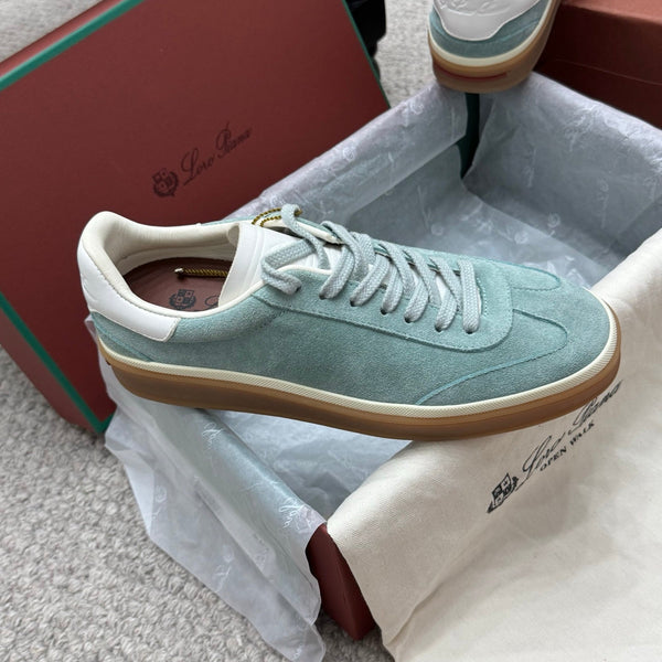 LP sneaker unisex style light aqua sheepskin mix suede 384720