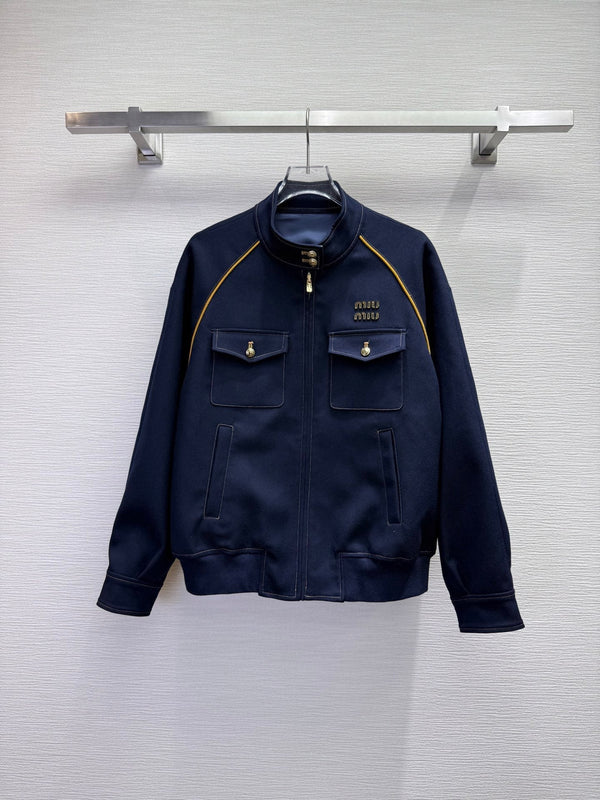 Miu Miu 25 Stand-up Collar Jacket Cotton 304185