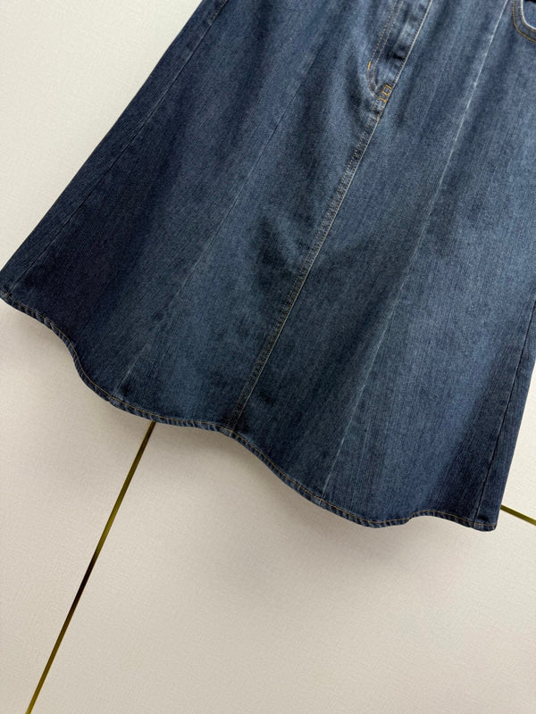 CC Fall Winter 2026 Fishtail Skirt Dark Blue Denim 421784