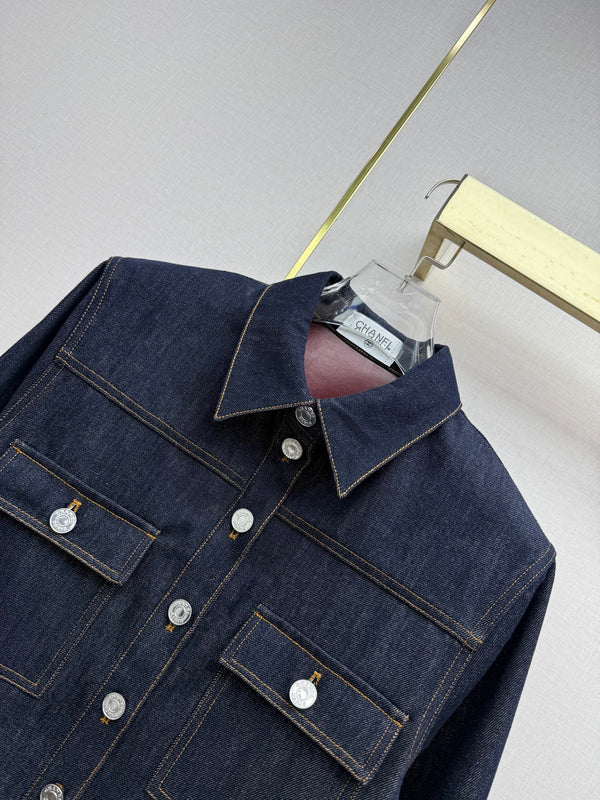 CC Fall Winter 2026 Shirt Jacket Dark Blue Denim 421786