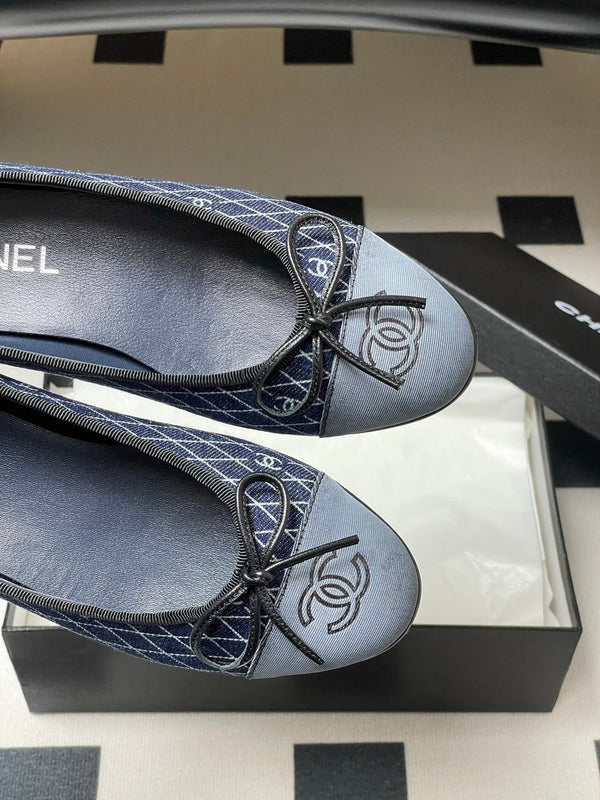 CC 25P Blue Black Quilted Denim
