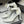 CC 25S Double C Rhinestone Buckle Bow High Heel Pump 85 White Sheepskin 247572