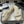 CC 25S Chain Ring Edge Buckle Bag Mule Sandal White Sheepskin 247587