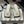 CC 25S Buckle Bag Mule Sandal 50mm White Mix Black Lace Fabric and Sheepskin 247594