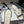 CC 25S Buckle Bag Mule Sandal 50mm White Mix Black Lace Fabric and Sheepskin 247594