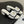 CC 25S Buckle Bag Mule Sandal 50mm White Mix Black Lace Fabric and Sheepskin 247594