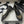 CC 25S 20mm Chain Bow Single Flat Black Sheepskin Grosgrain 247656