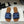 CL Marina Fringed Flat Mule In Blue Denim 319736