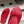 The Row Sara Slide Sandal In Red Elastic And Leather 345203