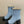 CC 25B Chain Short Boot 70mm Black Light Blue Denim 423146