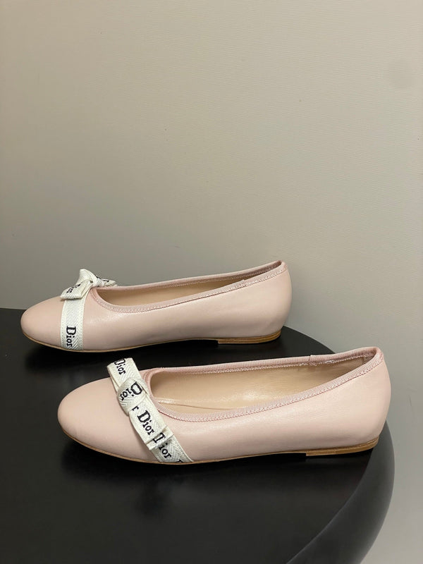 CD J'Adior Ballet Flat Pink Lambskin 834928