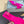 PRA SQUARE TOE SLINGBACK PUMPS BRIGHT PINK SATIN