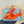 PRA POINTED TOE SLINGBACK PUMPS BRIGHT ORANGE SATIN