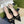 GC Horsebit Slingback Pump 10mm Black Canvas Sheepskin 294552