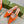 GC Horsebit Slingback Pump 10mm Orange Canvas Sheepskin 294540