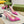 GC Horsebit Slingback Pump 100mm Pink Canvas Sheepskin 294551