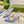 GC Horsebit Slingback Pump 100mm Blue Canvas Sheepskin 294550