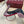 HIGH SLINGBACK 10 CM IN CHERRY RED SILK WITH FULL RHINSTONES
