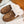 LV COSY FLAT COMFORT CLOG IN RUSSET BROWN SUEDE AND SHEARLING LINING