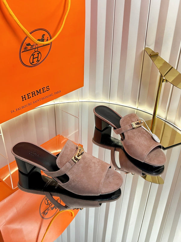 HM Candy Sandal 5cm Light Taupe Suede 616227