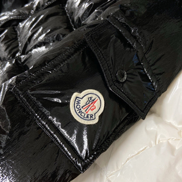 Moncler 2025 Barre Black Swan Goose Jacket Black Down Nylon