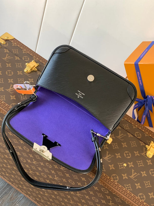 LV Buci Bag 24.5cm Black Epi Leather 241084