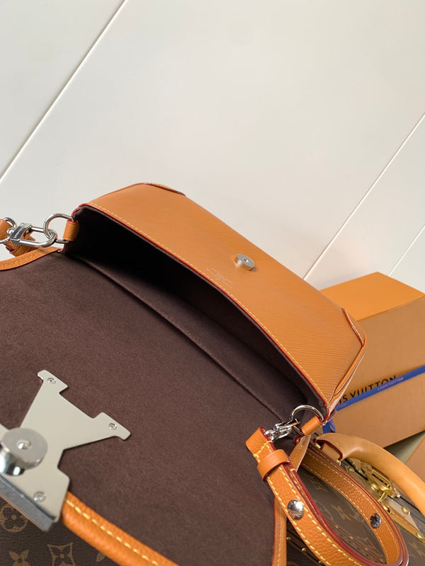LV Buci Bag 24.5cm Brown Epi Leather 241086