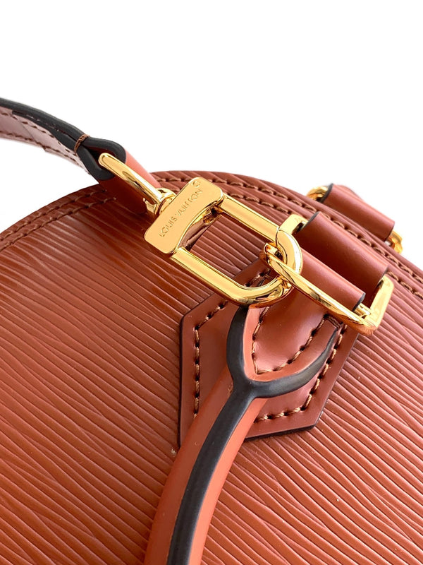 LV M25538 Alma BB Golden Brown Epi Leather