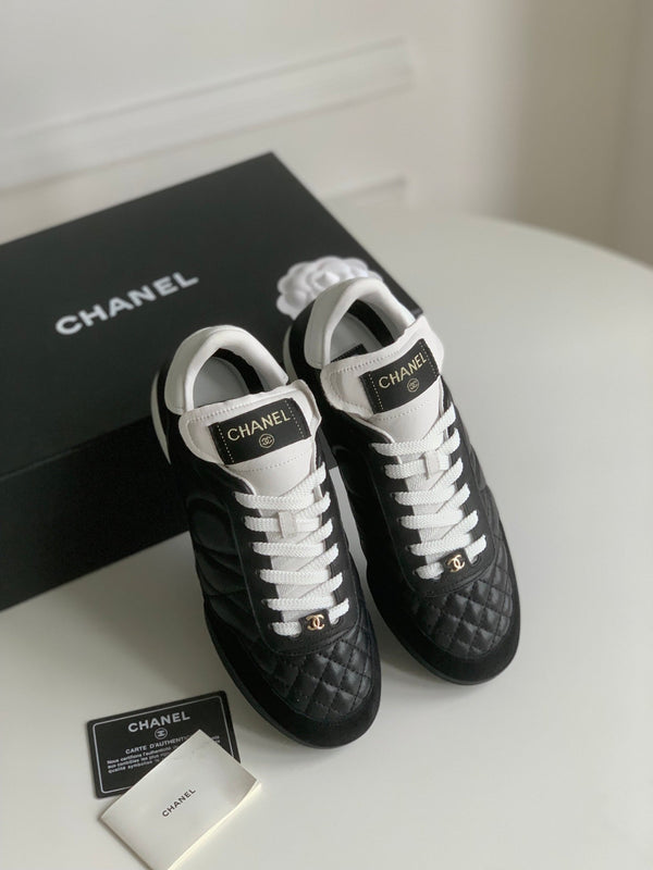 CC Sneaker In Black Lambskin Quilted 143546