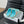 Mule Sandals Sheepskin  Azure Blue