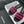 Woven Embroidered Letter Slippers Black Pink